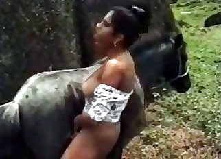 Dirty outdoor bestiality pornography